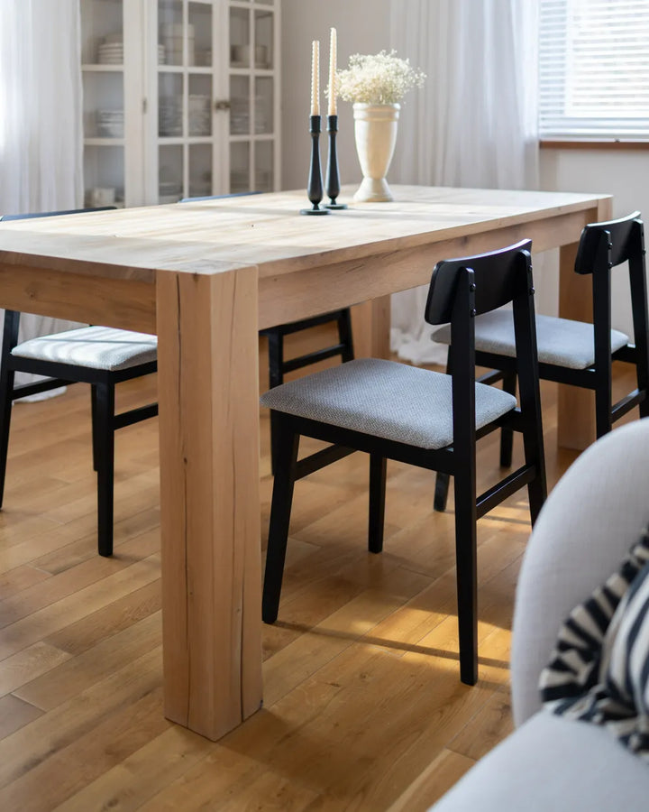 Set of 2 Dining Chairs Wood Light Grey Niana