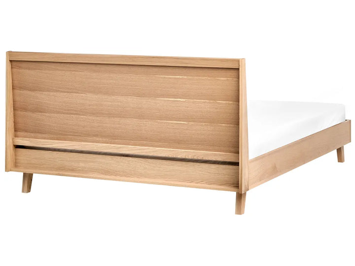 Bed 160 x 200 cm (EU King Size) Light Oak Peri