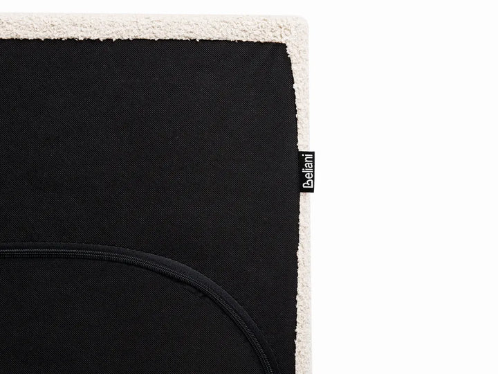 Ottoman Bed Boucle 140 x 200 cm (EU Double) Off-White Drew