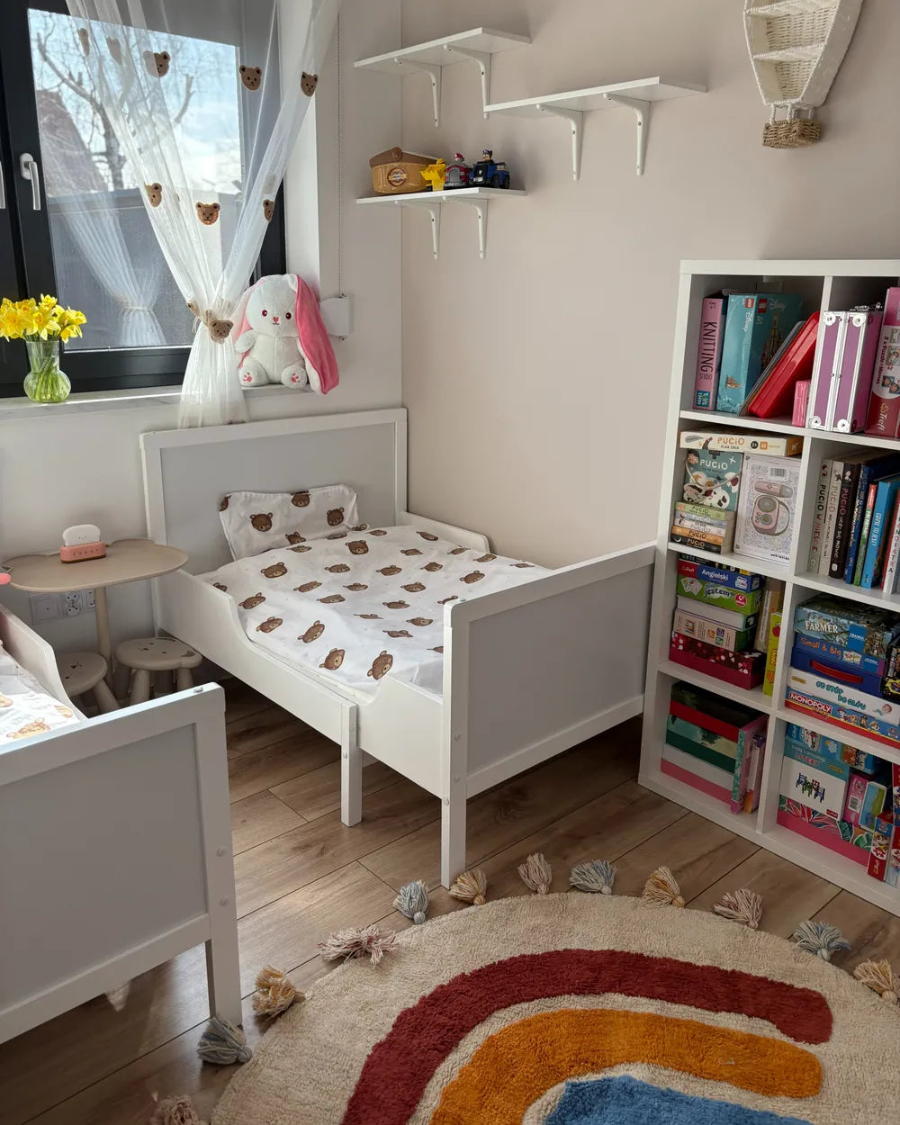 Extendable Kids Bed Pine Wood Beckford 90 x 200 cm (EU Single) White