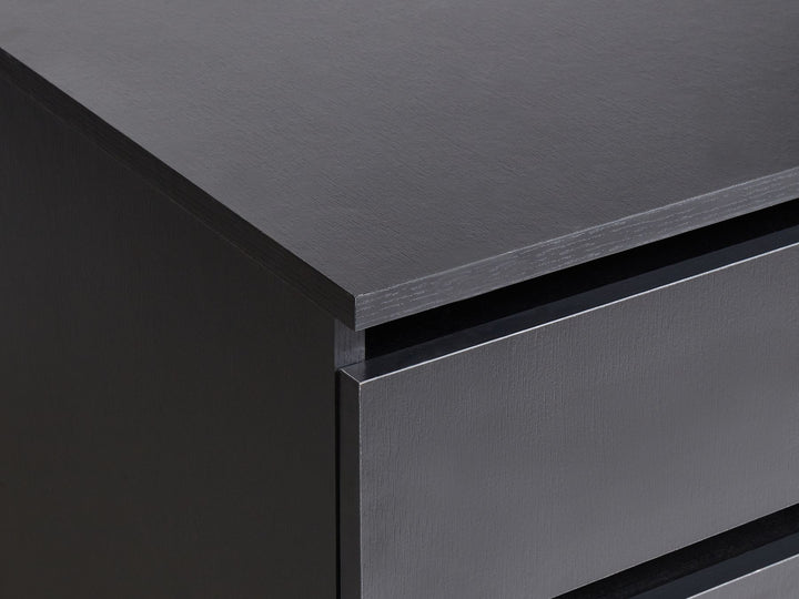 Bathroom Cabinet with Wheels 80 cm Black Teresina