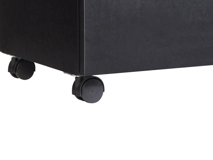 Bathroom Cabinet with Wheels 80 cm Black Teresina