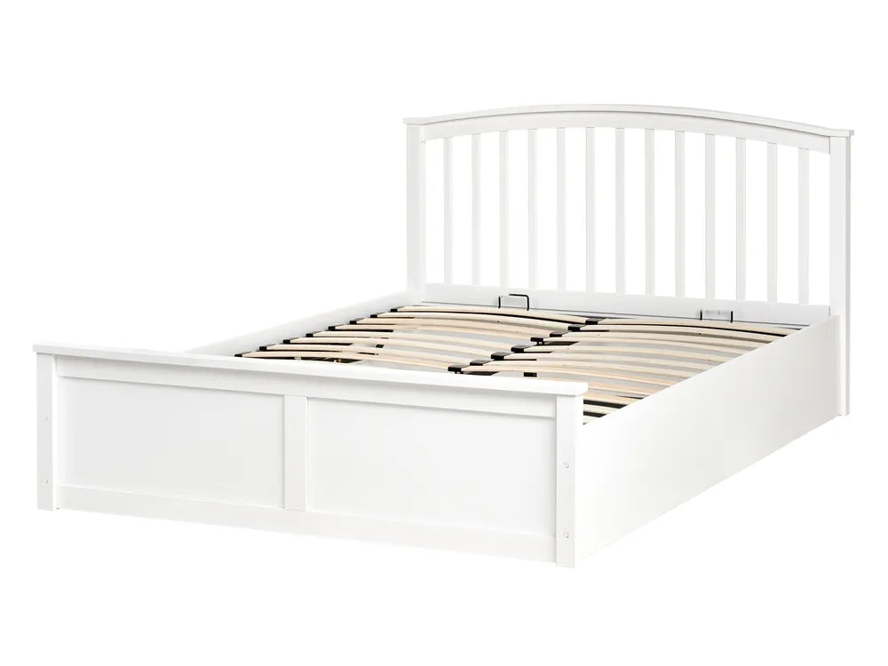 Ottoman Bed Pine Wood 140 x 200 cm (EU Double White) Lara