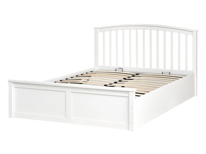 Ottoman Bed Pine Wood 140 x 200 cm (EU Double White) Lara