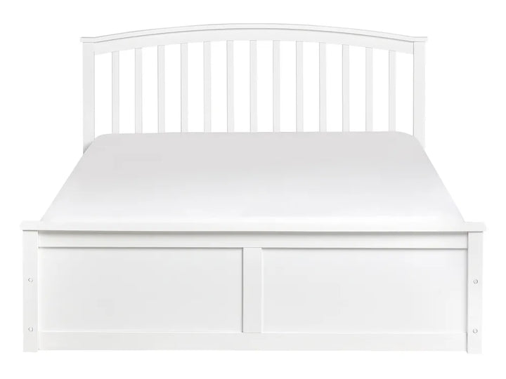 Ottoman Bed Pine Wood 140 x 200 cm (EU Double White) Lara