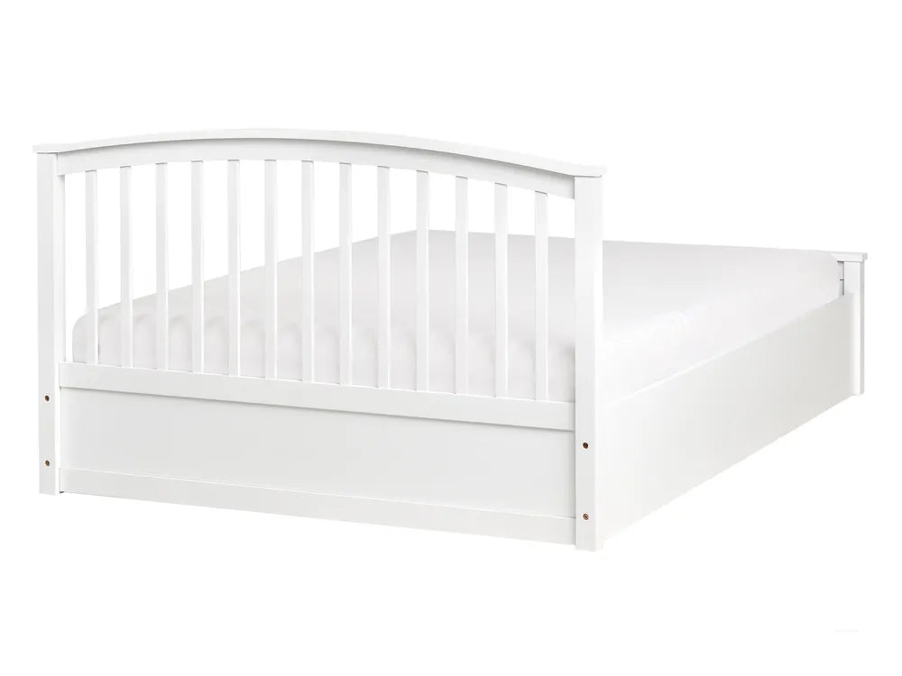 Ottoman Bed Pine Wood 140 x 200 cm (EU Double White) Lara