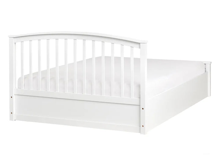 Ottoman Bed Pine Wood 140 x 200 cm (EU Double White) Lara