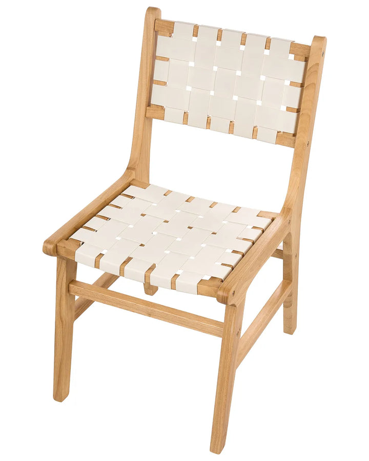 Set of 2 Dining Chairs Wood Light Brown Drake