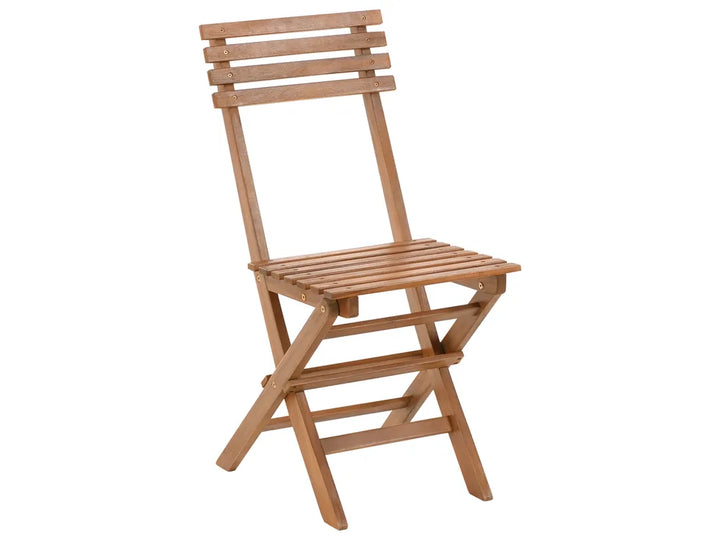 Bistro Set Folding Certified Acacia Wood Brown Bove