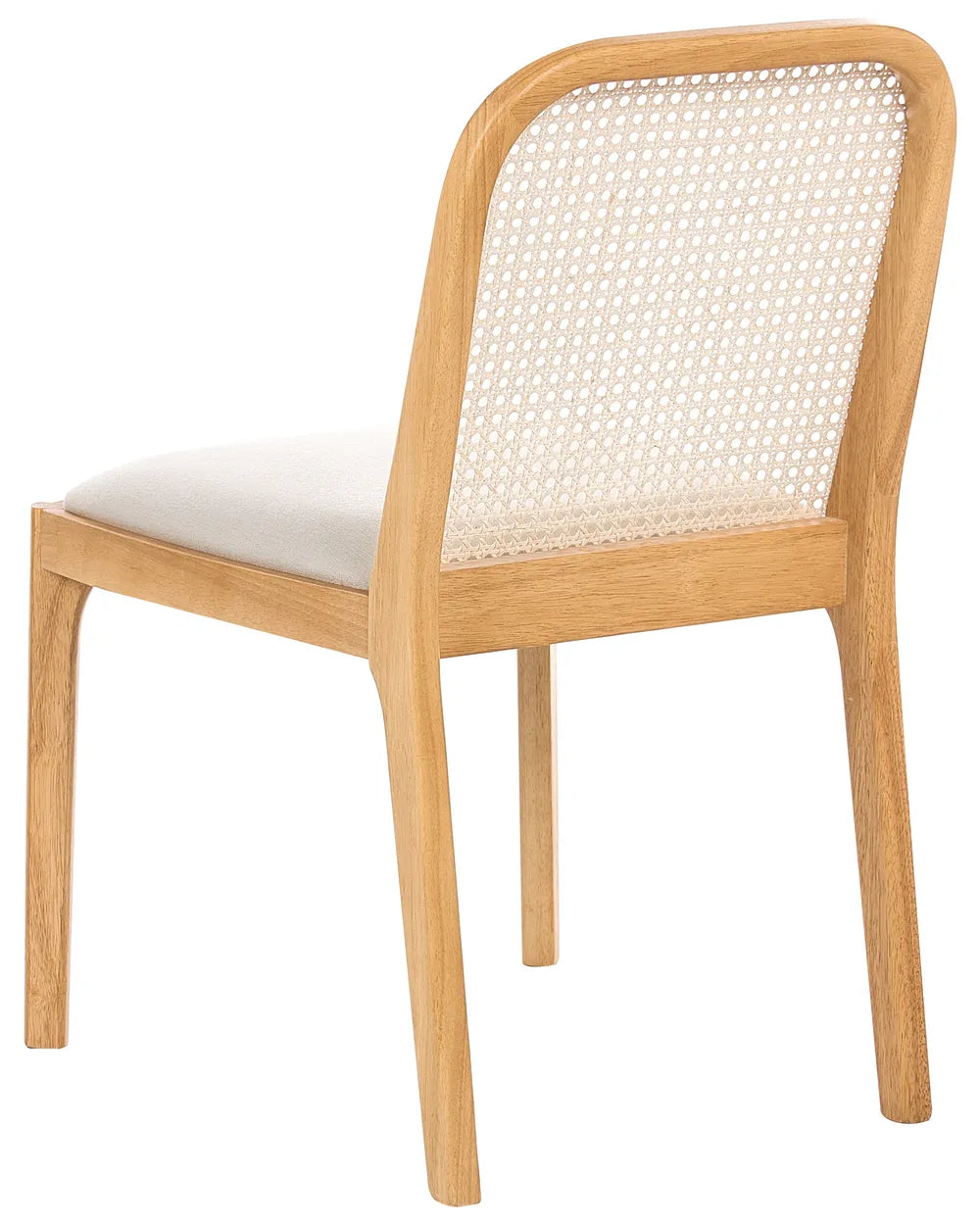 Set of 2 Dining Chairs Fabric Light Brown/ Beige Deena