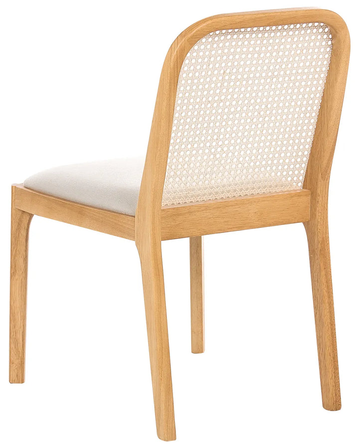 Set of 2 Dining Chairs Fabric Light Brown/ Beige Deena