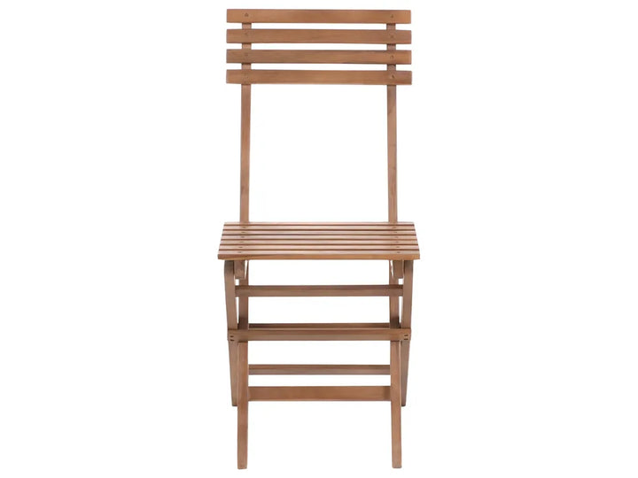 Bistro Set Folding Certified Acacia Wood Brown Bove