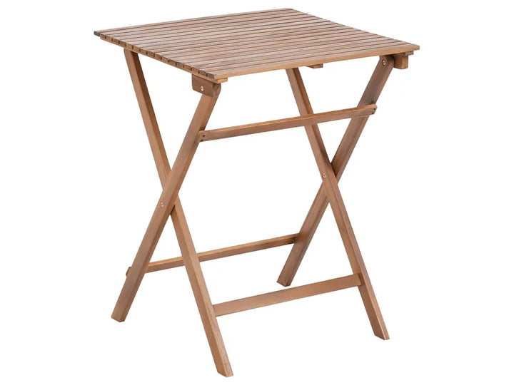 Bistro Set Folding Certified Acacia Wood Brown Bove