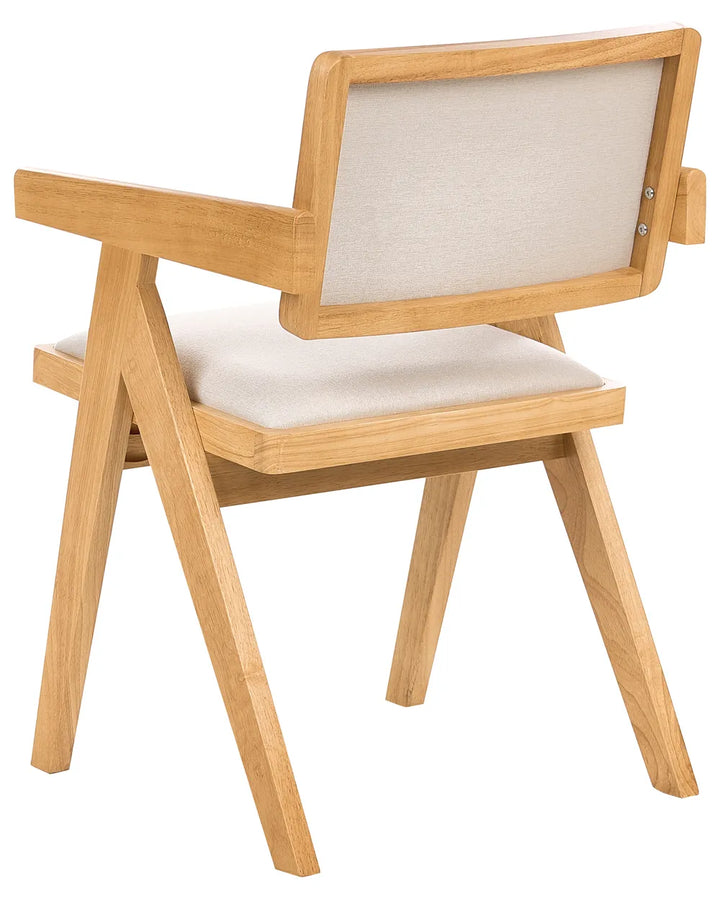 Set of 2 Dining Chairs Wood Light Brown Theo