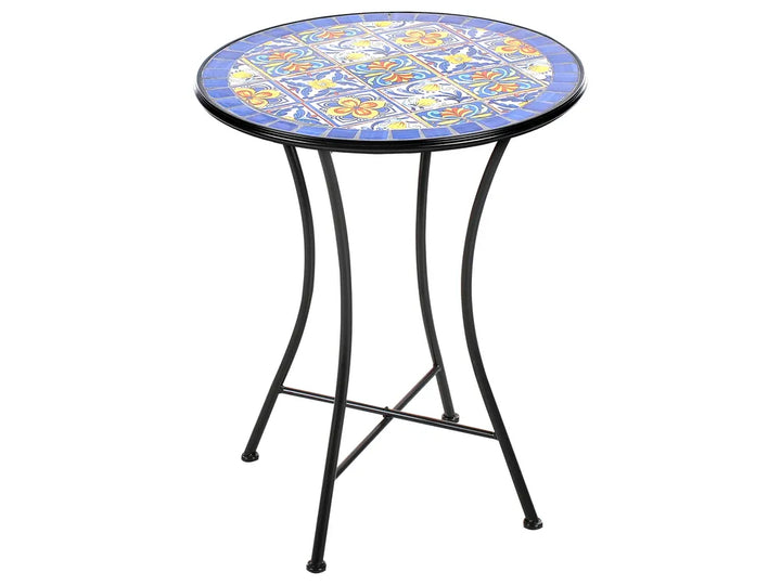 Bistro Set Folding Metal Black Jere