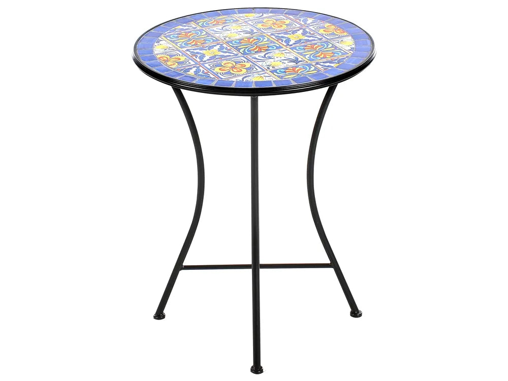 Bistro Set Folding Metal Black Jere