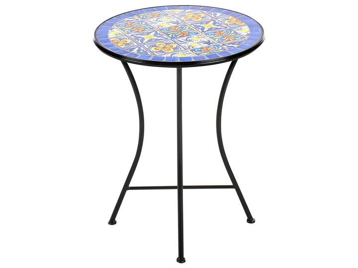 Bistro Set Folding Metal Black Jere