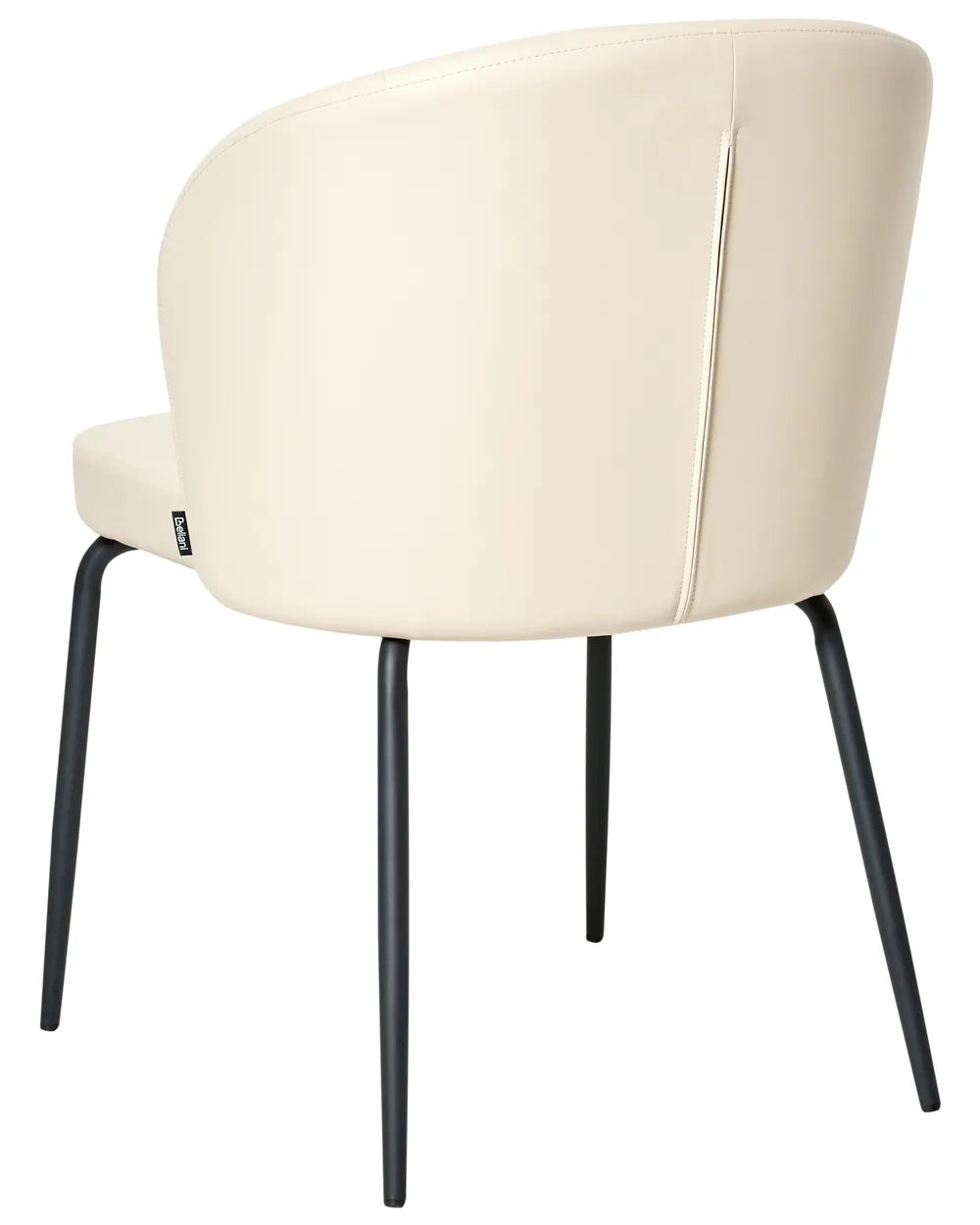 Set of 2 Dining Chairs Faux Leather Light Beige Venice