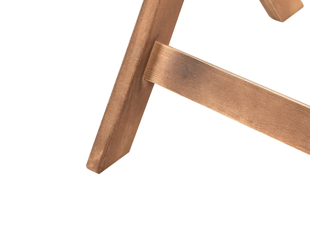 Bistro Set Acacia Wood Brown / Black Asana