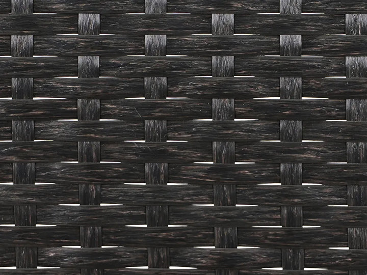 Bistro Set Acacia Wood Brown / Black Asana