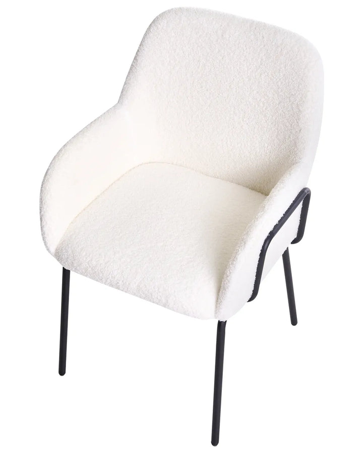 Dining Chair Boucle Off-White Erin