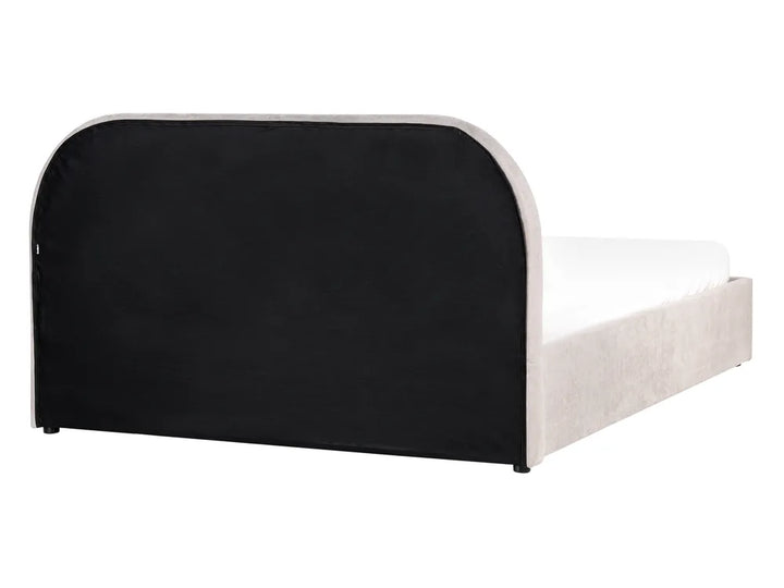 Ottoman Bed Chenille 140 x 200 cm (EU Double) Taupe Julie