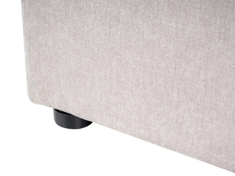 Ottoman Bed Chenille 180 x 200 cm (EU Super King) Taupe Julie