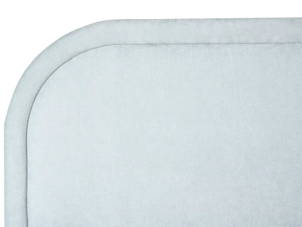 Ottoman Bed Chenille 140 x 200 cm (EU Double) Light Blue Julie