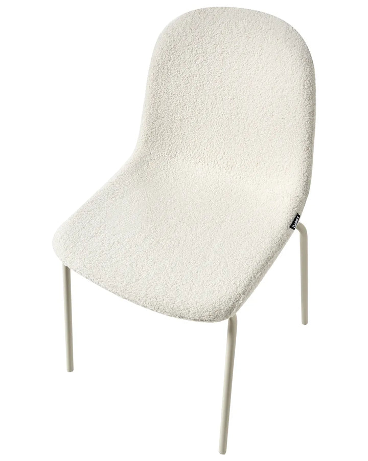 Set of 2 Conference Chairs Boucle Off-White Zara