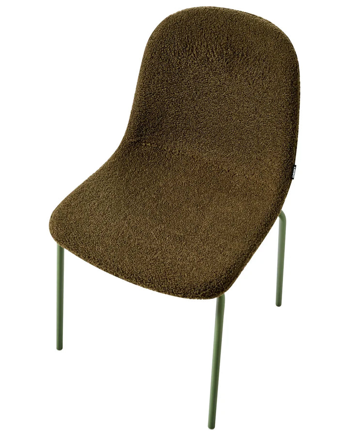 Set of 2 Conference Chairs Boucle Green Zara