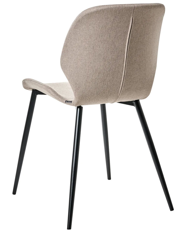 Set of 2 Conference Chairs Fabric Taupe Paul