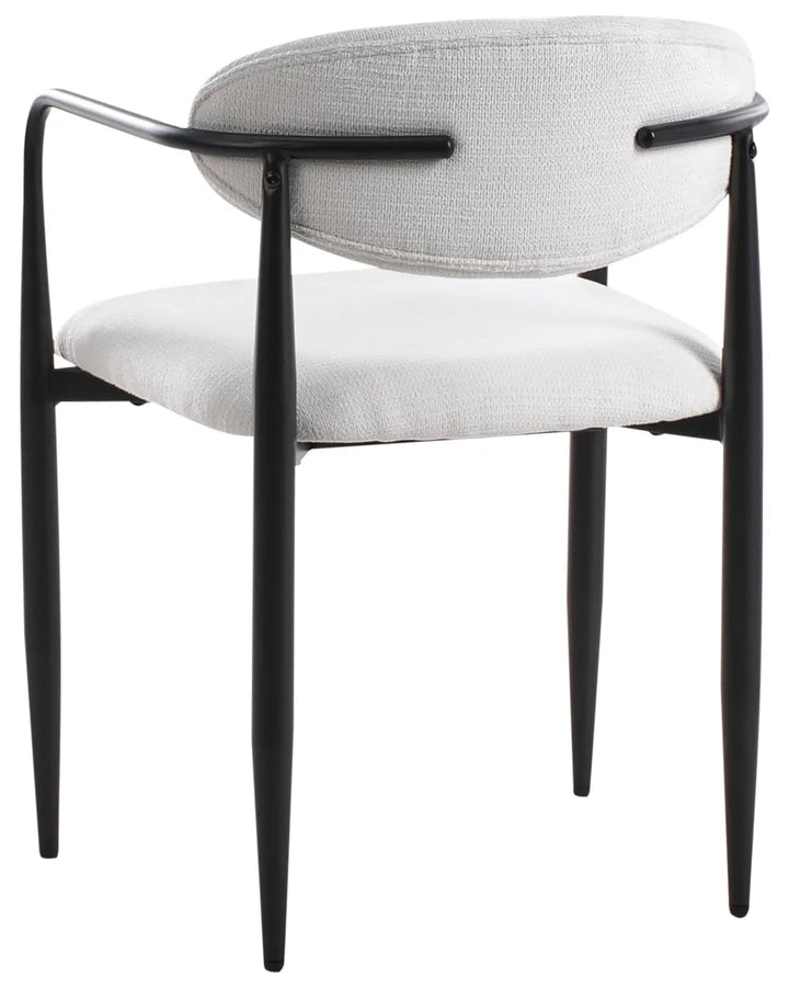 Set of 2 Dining Chairs Fabric Off-White Naomi
