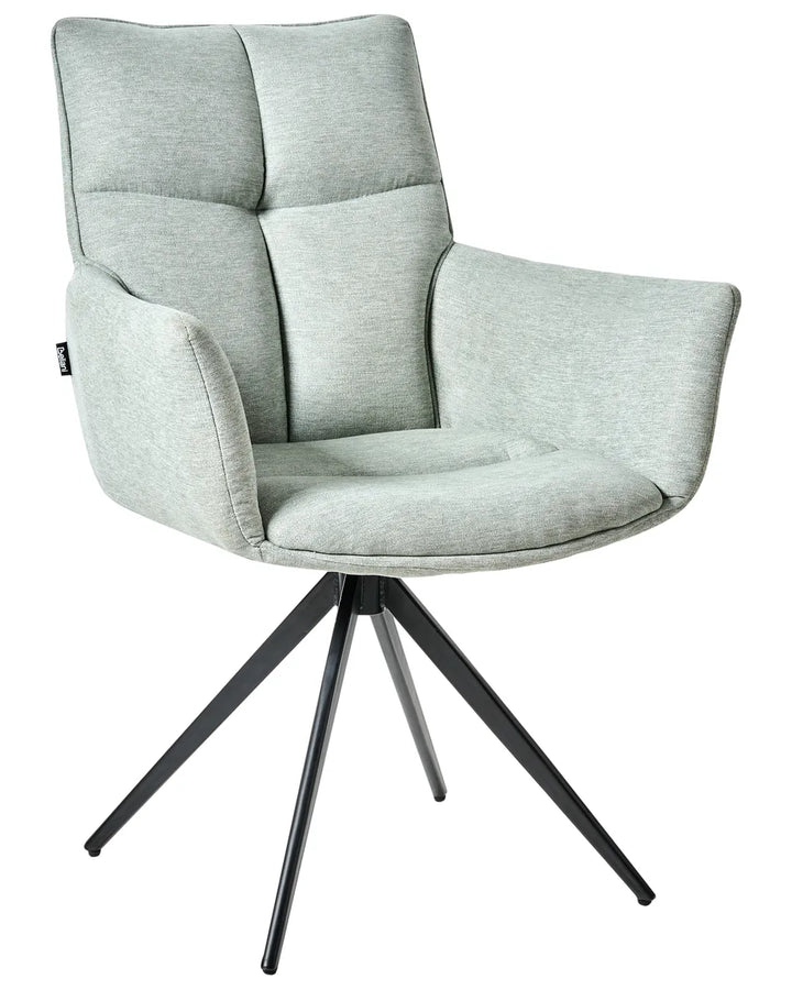 Dining Chair Swivel Fabric Mint Green Susan