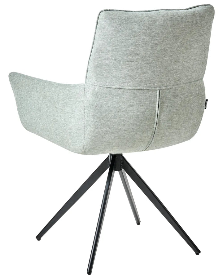 Dining Chair Swivel Fabric Mint Green Susan
