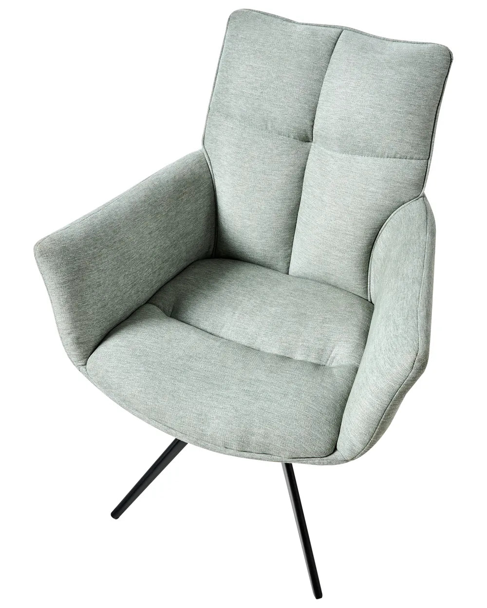 Dining Chair Swivel Fabric Mint Green Susan