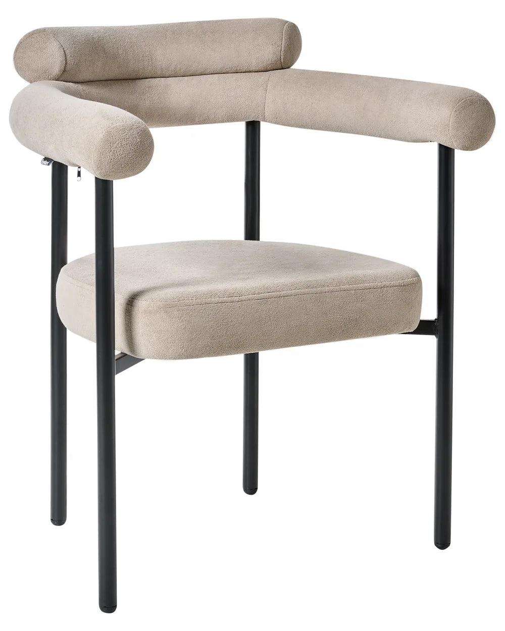 Set of 2 Dining Chairs Fabric Beige Jennie