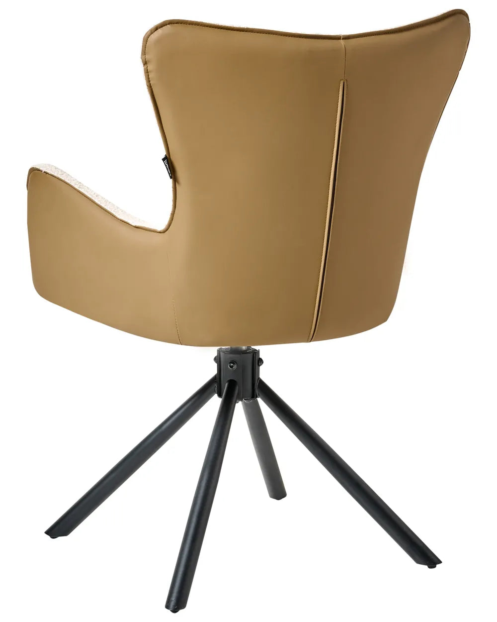 Set of 2 Dining Chairs Swivel Boucle Light Beige Lyn