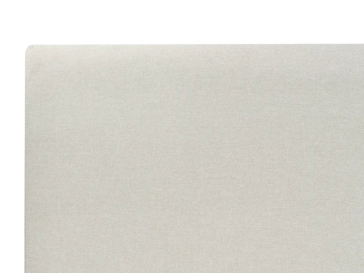 Bed with Storage Drawers Fabric 160 x 200 cm (EU King Size) Beige Kelly
