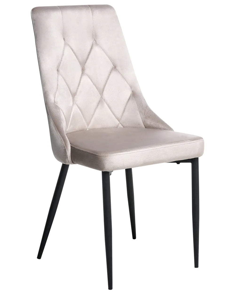 Set of 2 Dining Chairs Velvet Taupe Ross