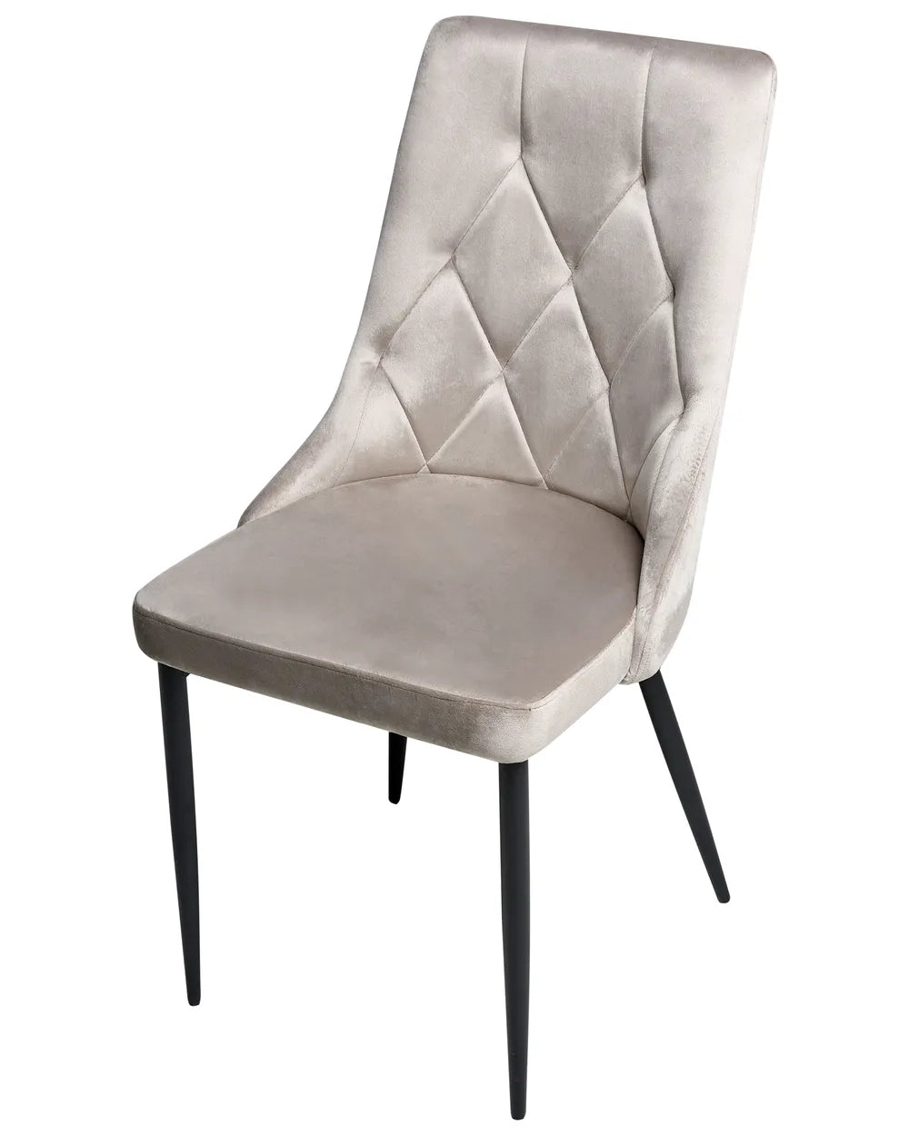 Set of 2 Dining Chairs Velvet Taupe Ross
