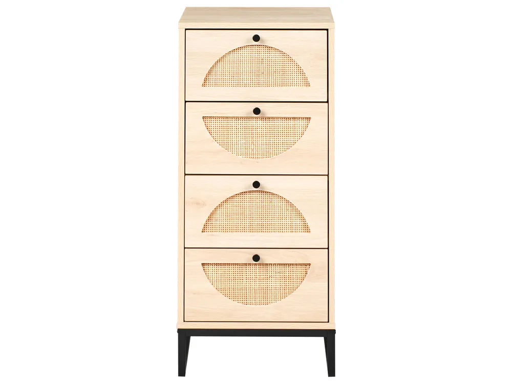 4 Drawer Chest Light Brown Denaro | Elegant Design