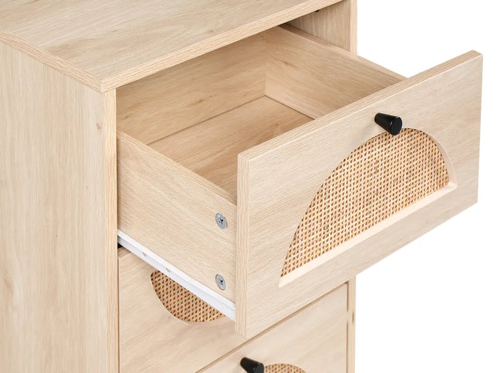 4 Drawer Chest Light Brown Denaro | Elegant Design