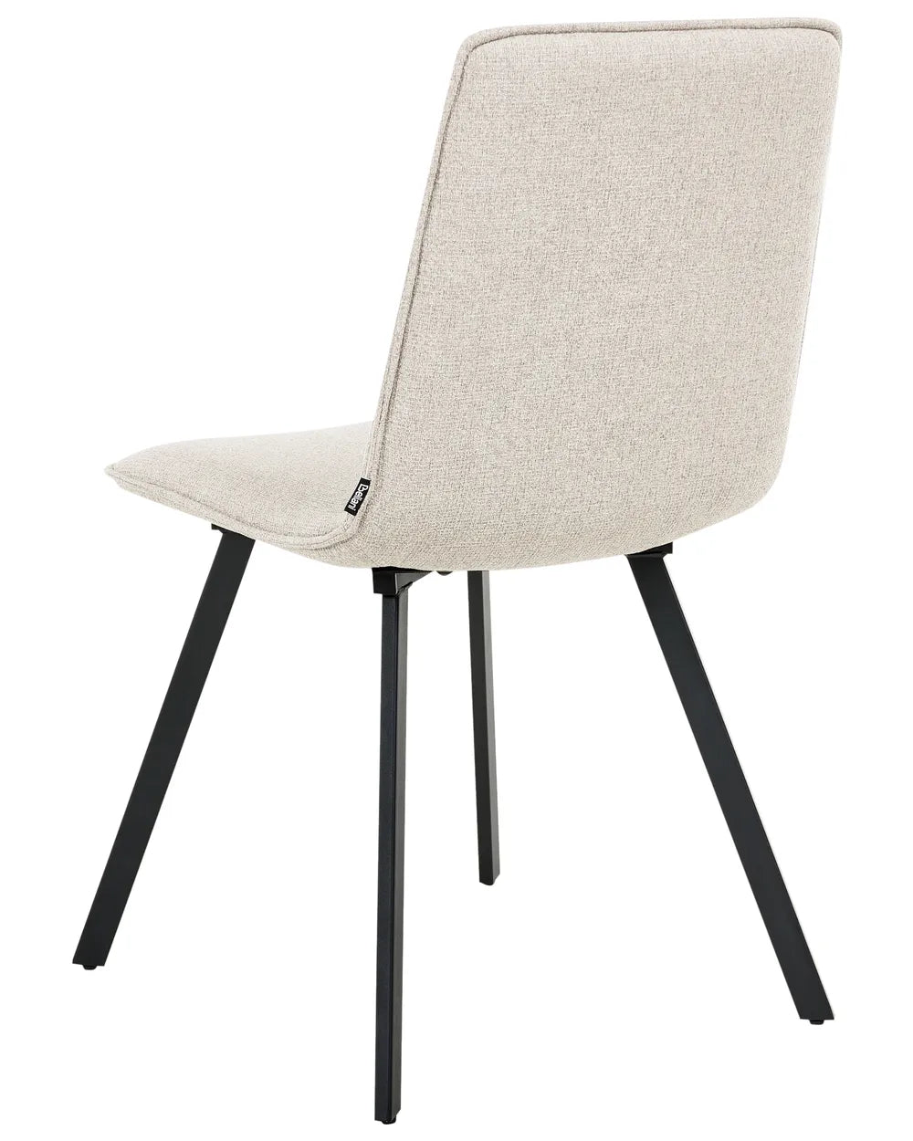Set of 2 Dining Chairs Fabric Beige Ingrid