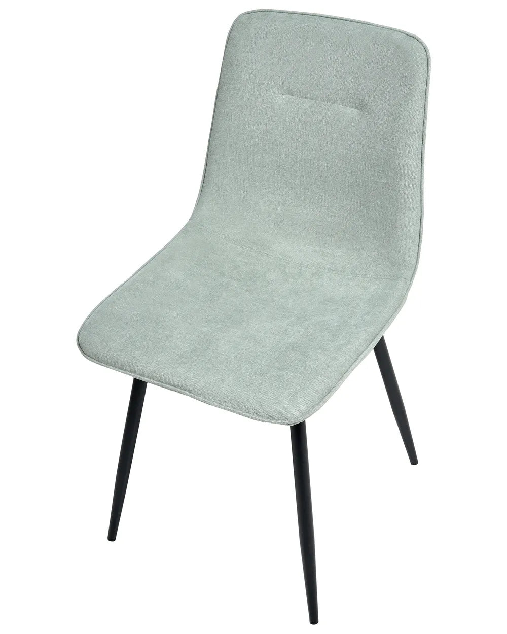 Set of 4 Dining Chairs Fabric Light Green Kaylee