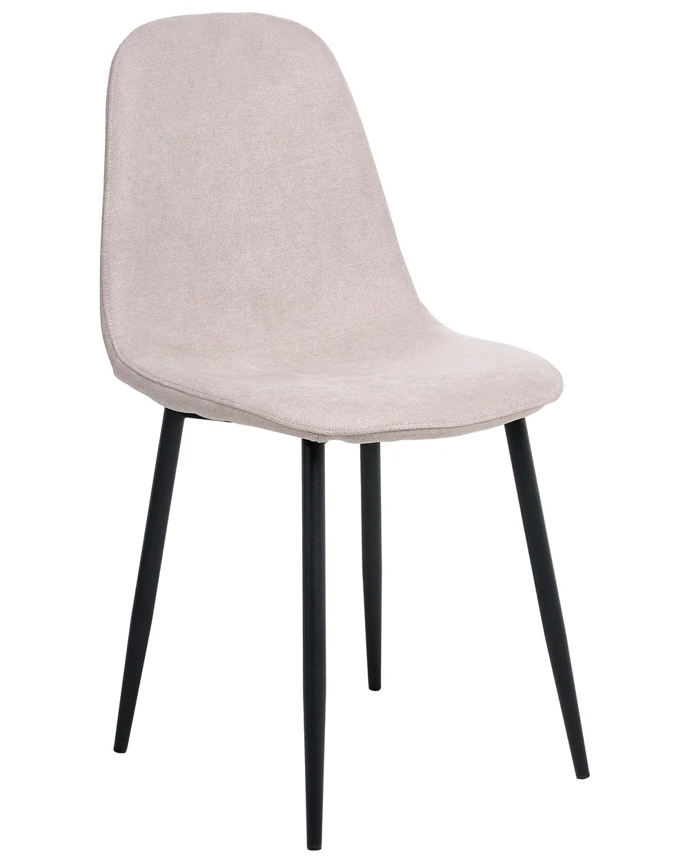 Set of 4 Dining Chairs Fabric Beige Tret