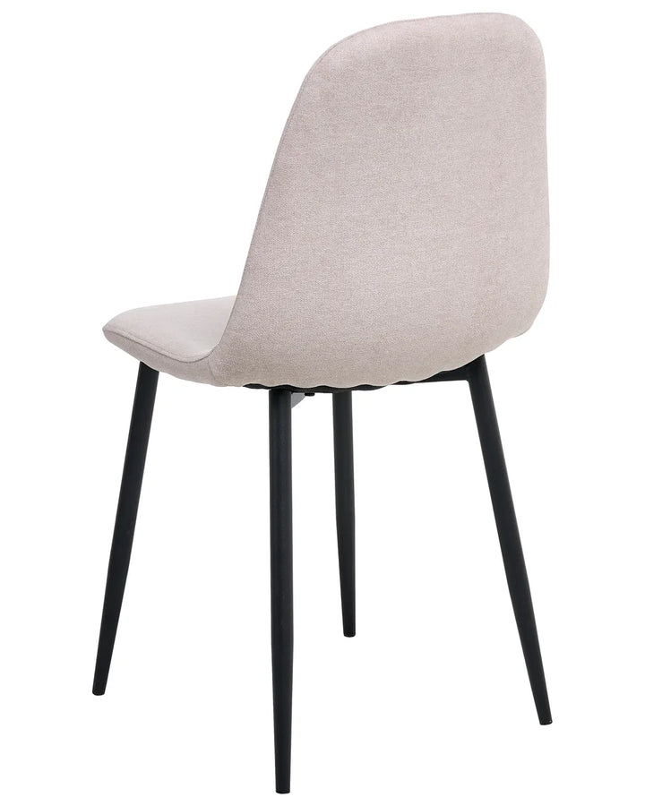 Set of 4 Dining Chairs Fabric Beige Tret