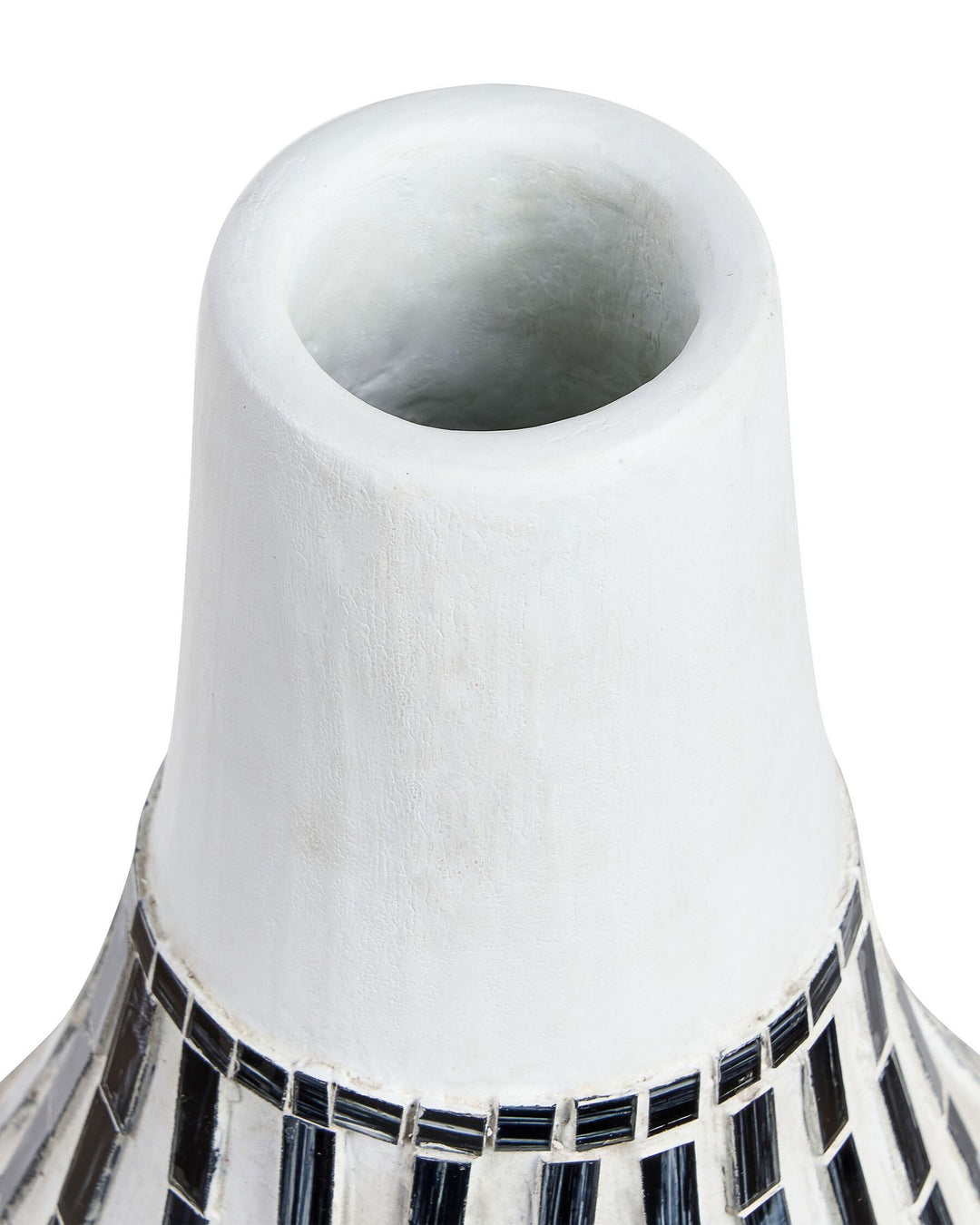 Ombilin Decorative Vase Ceramic 50 cm White