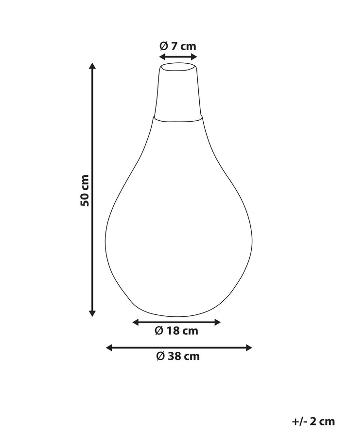 Ombilin Decorative Vase Ceramic 50 cm White