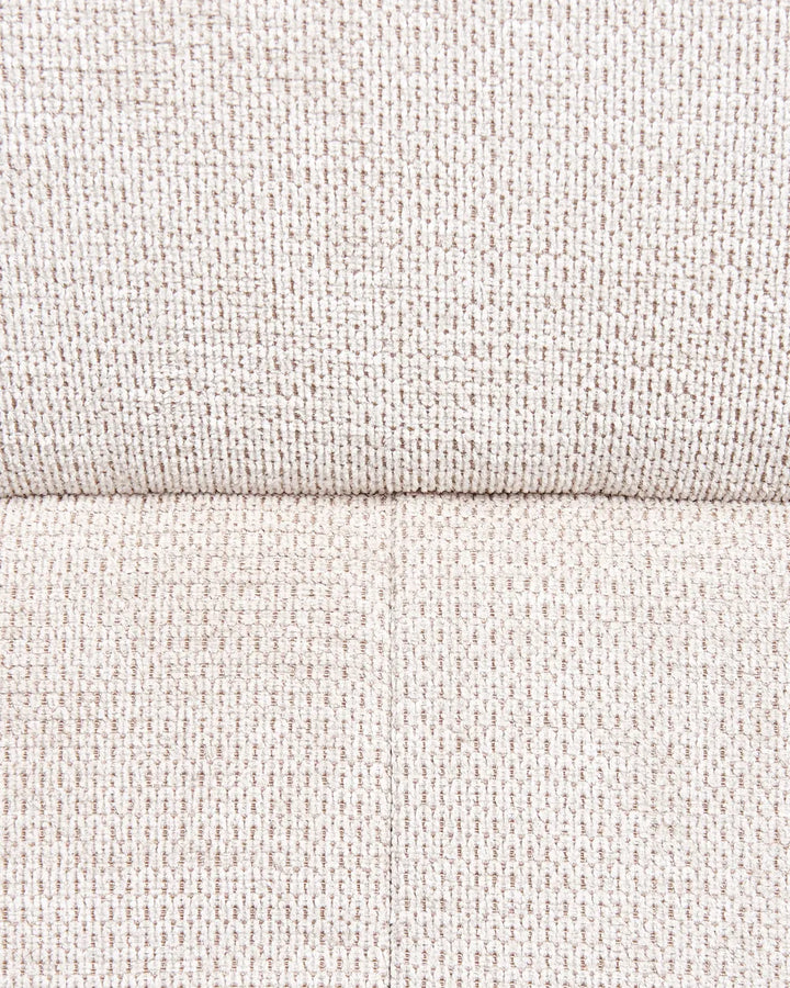 Massage Chair with Footstool Fabric Light Beige Arliana