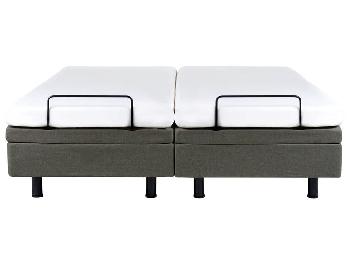 Adjustable Bed without Headboard Fabric 180 x 200 cm (EU Super King) Dark Grey Antioch